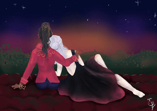 Characters: Saheeli by a friend (left) and Zirze by me (right)